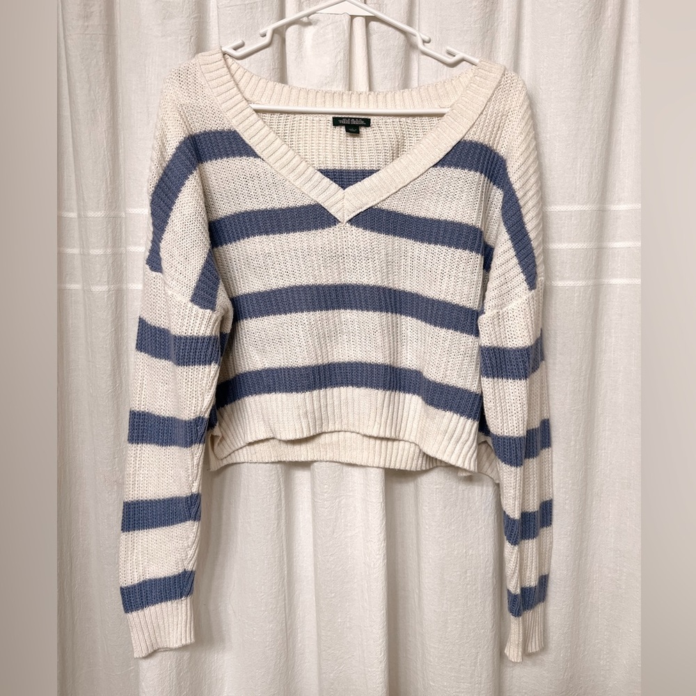 Striped Cropped Sweater